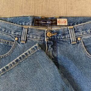 Y2K Anchor Blue Wide Leg Denim Jeans